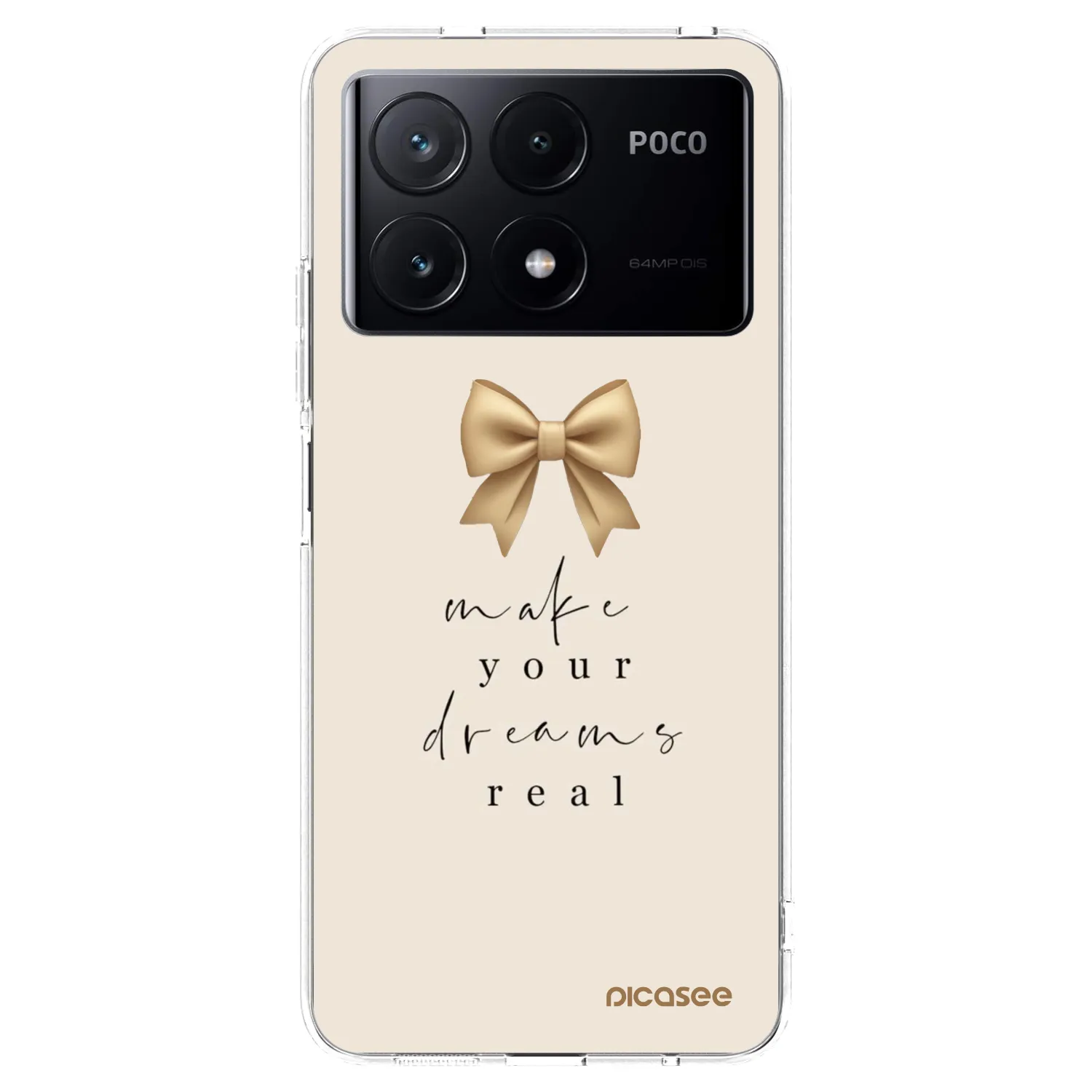 Picasee silikonski prozorni ovitek za Xiaomi Poco X6 Pro - Golden Dream