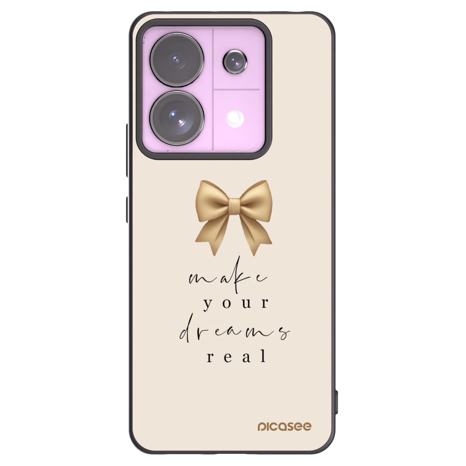 Picasee silikonski črni ovitek za Xiaomi Redmi Note 13 Pro 5G - Golden Dream