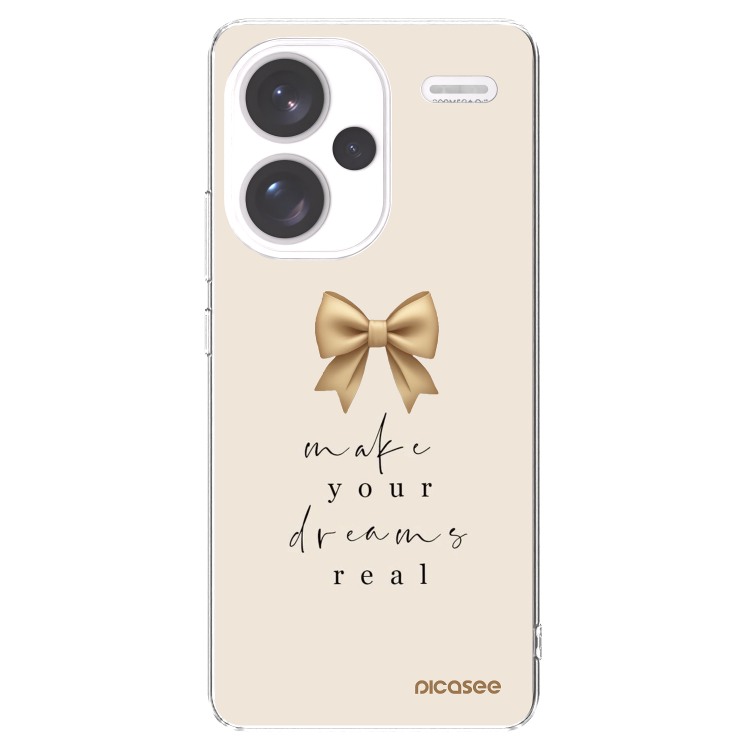 Picasee silikonski prozorni ovitek za Xiaomi Redmi Note 13 Pro+ 5G - Golden Dream