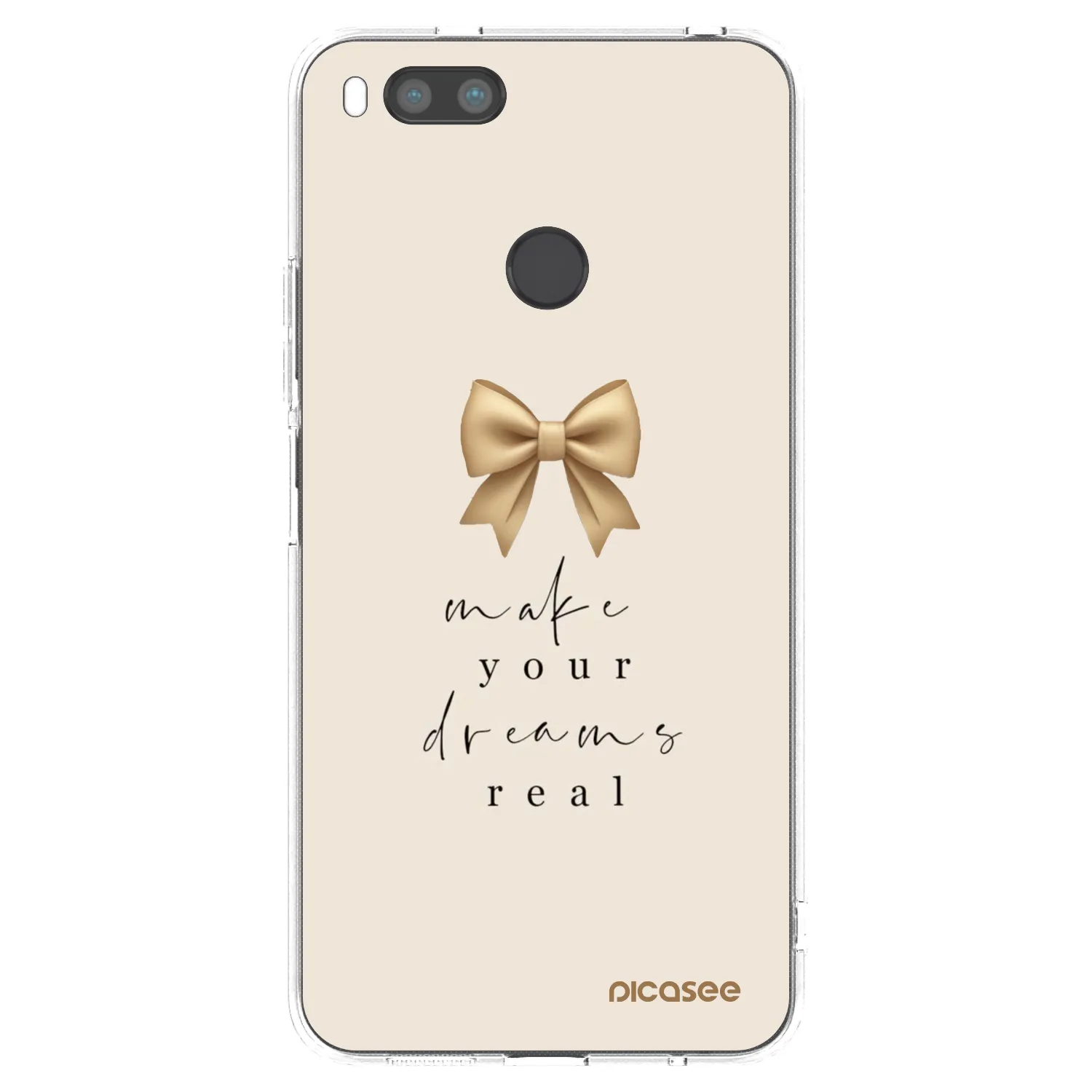Picasee silikonski prozorni ovitek za Xiaomi Mi A1 Global - Golden Dream