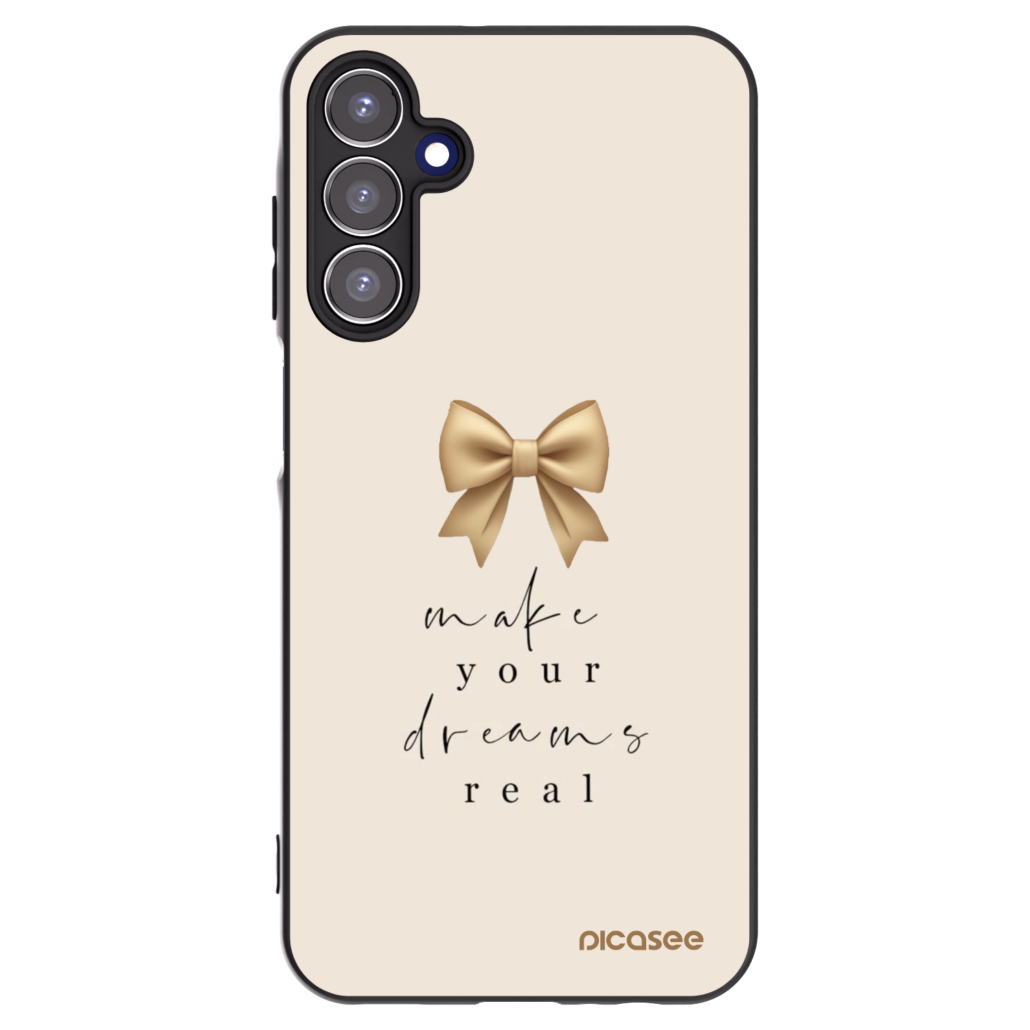 Picasee silikonski črni ovitek za Samsung Galaxy A15 A155F 4G - Golden Dream