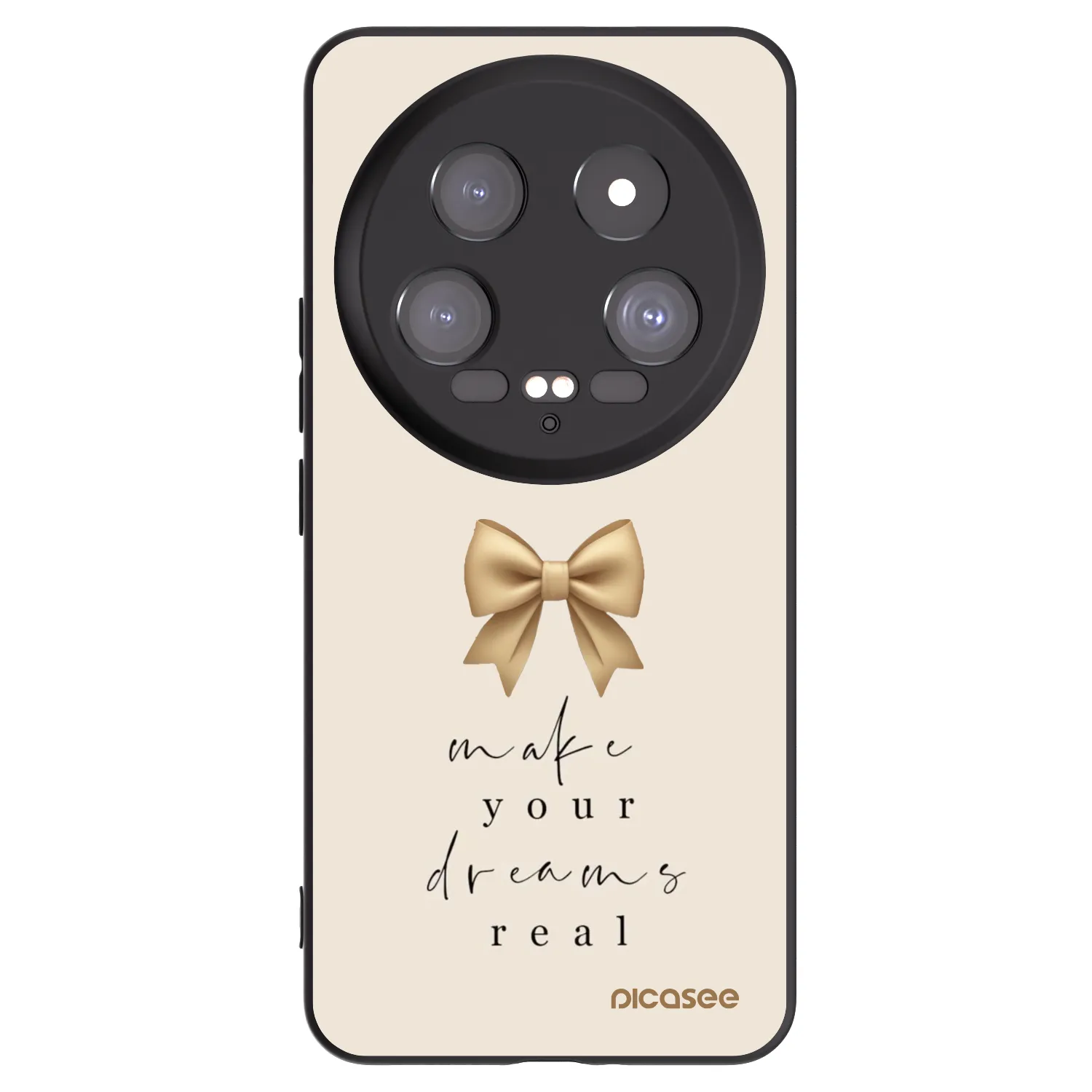 Picasee silikonski črni ovitek za Xiaomi 14 Ultra - Golden Dream