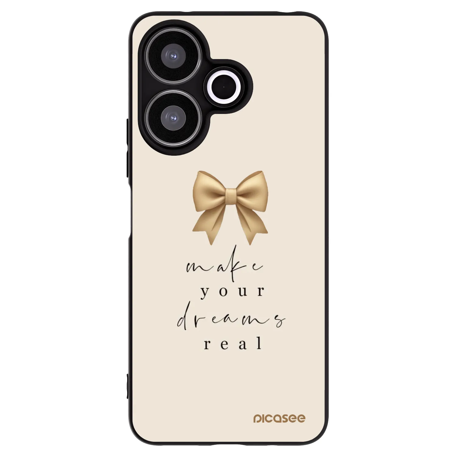 Picasee silikonski črni ovitek za Xiaomi Redmi 13 4G - Golden Dream