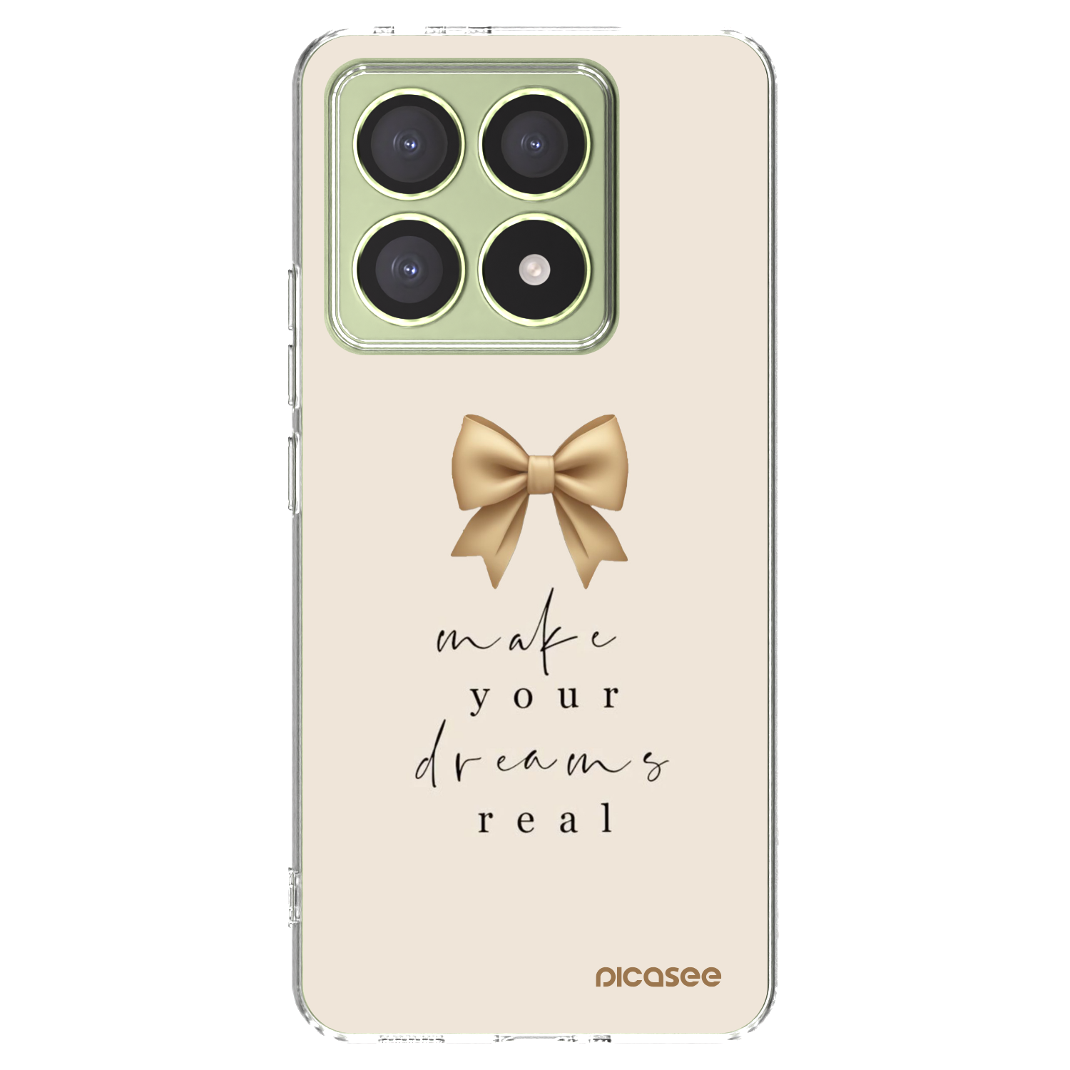 Picasee silikonski prozorni ovitek za Xiaomi 14T - Golden Dream