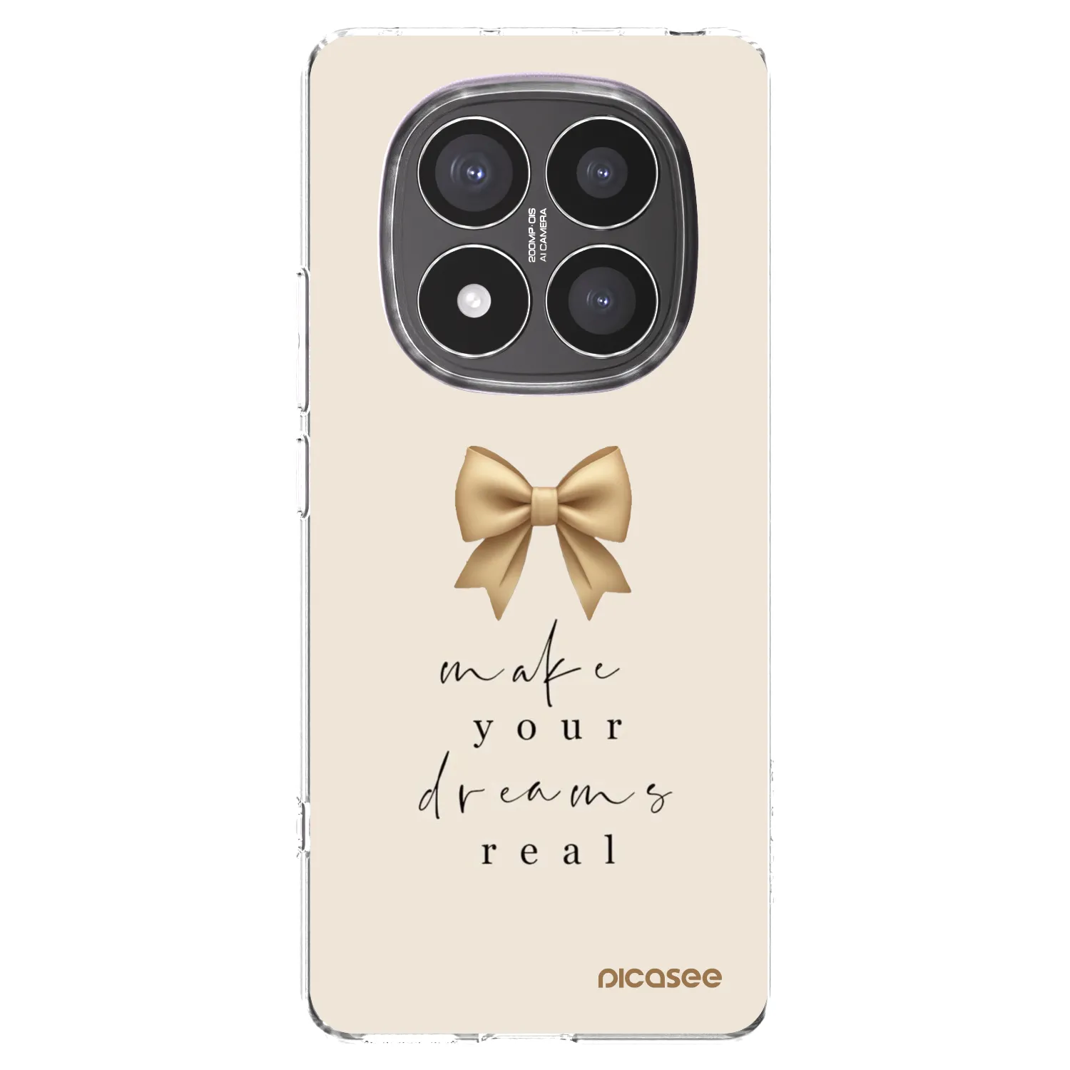 Picasee silikonski prozorni ovitek za Xiaomi Redmi Note 14 Pro+ 5G - Golden Dream