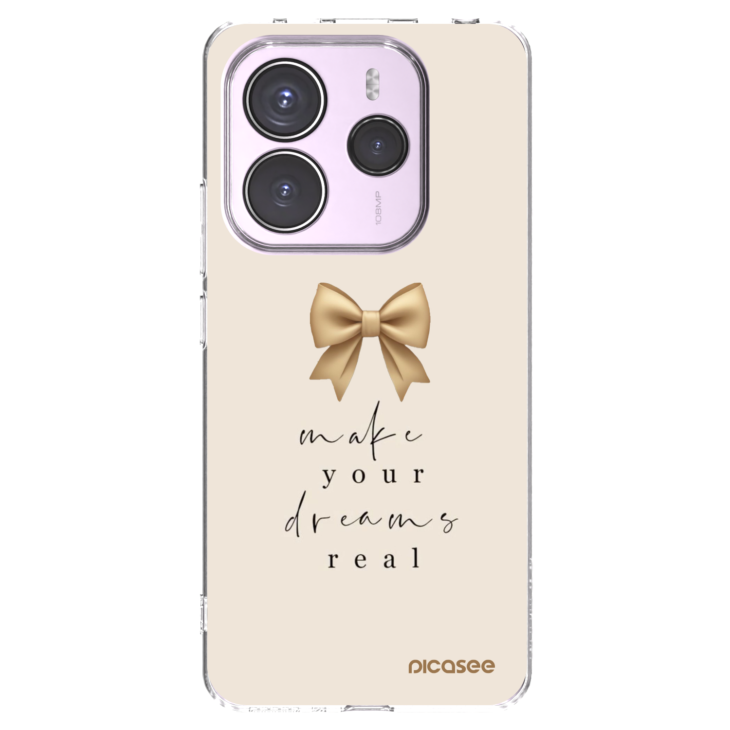 Picasee silikonski prozorni ovitek za Xiaomi Redmi Note 14 5G - Golden Dream