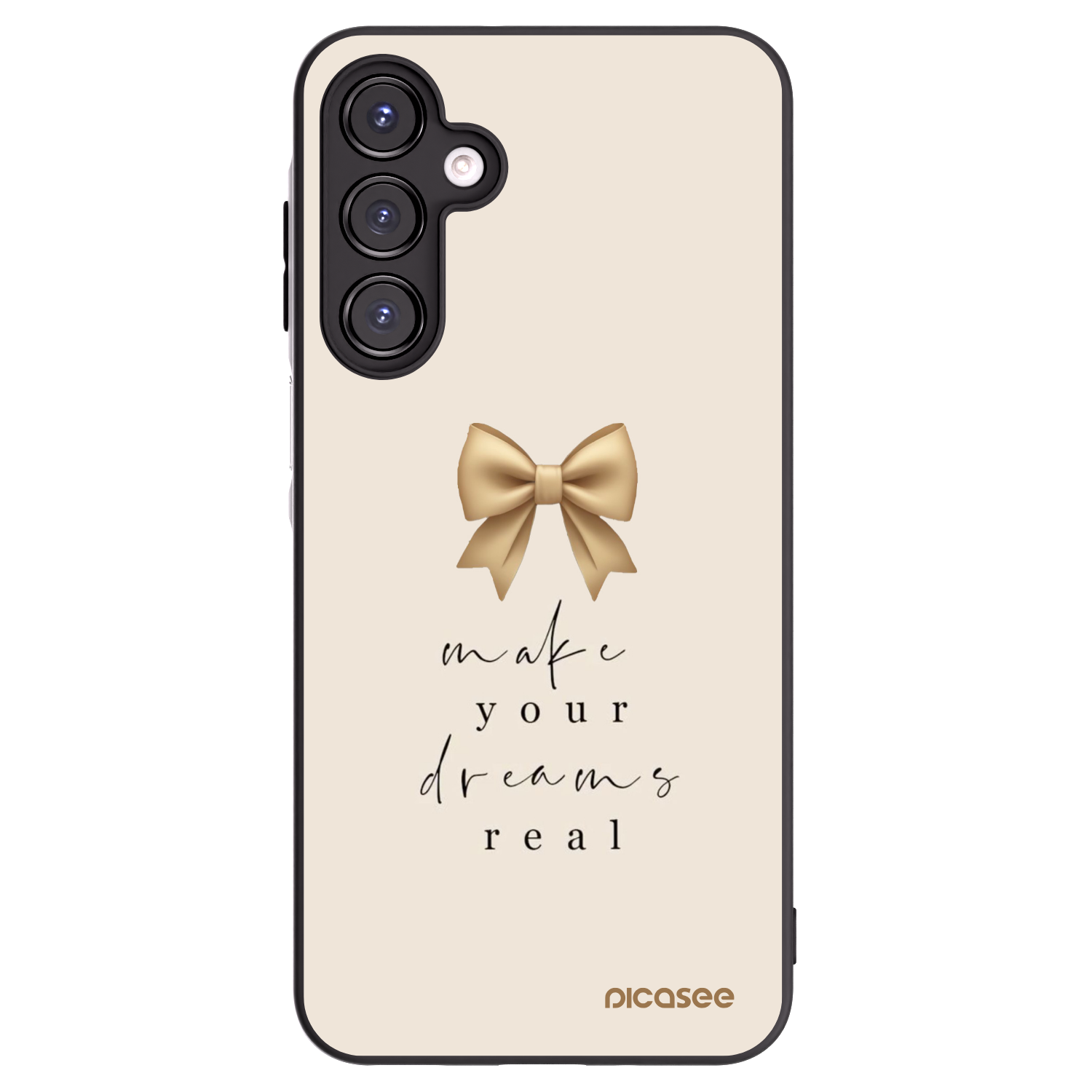 Picasee silikonski črni ovitek za Samsung Galaxy A16 5G - Golden Dream