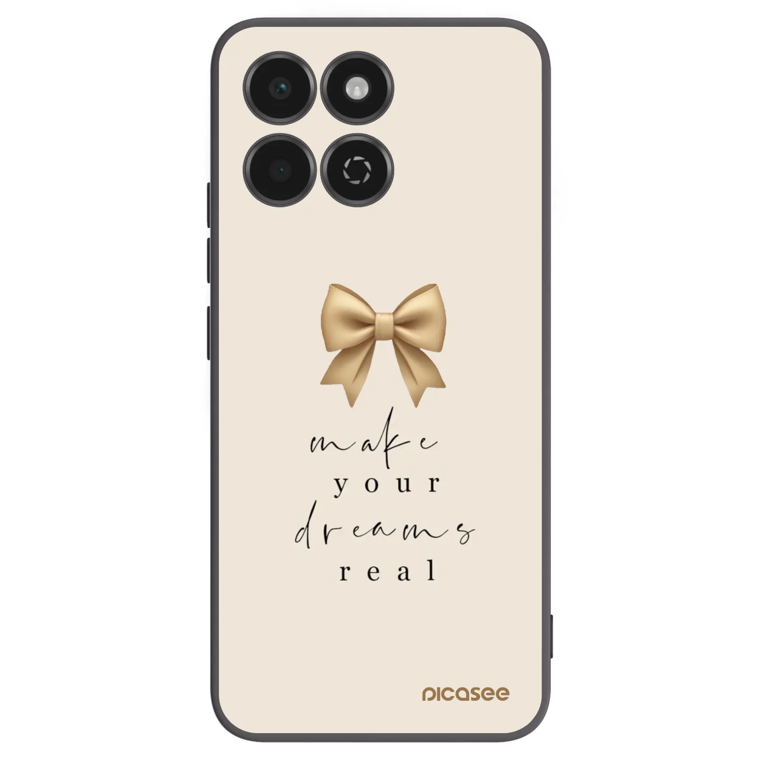 Picasee silikonski črni ovitek za Honor 200 Smart 5G - Golden Dream