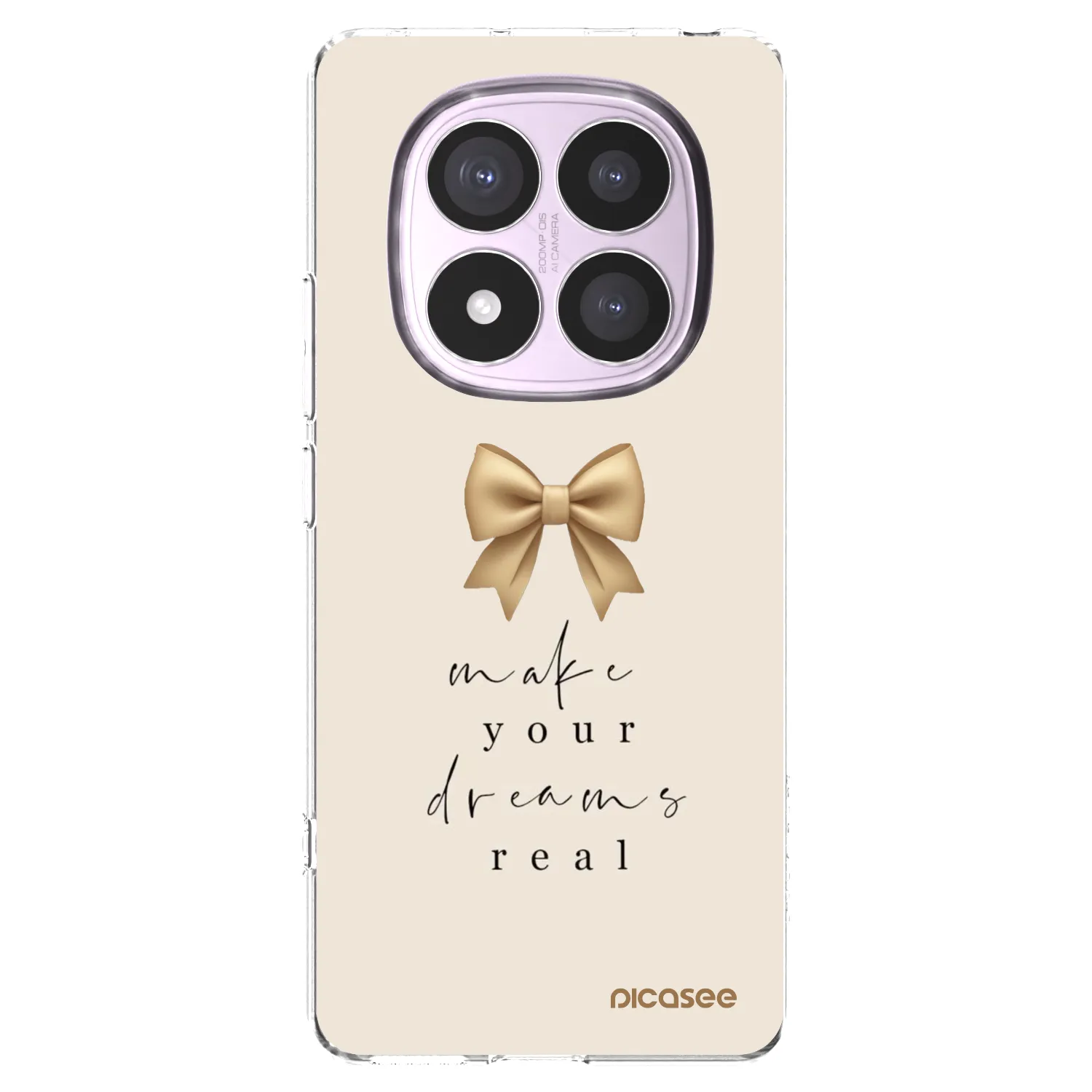 Picasee silikonski prozorni ovitek za Xiaomi Redmi Note 14 Pro 4G - Golden Dream
