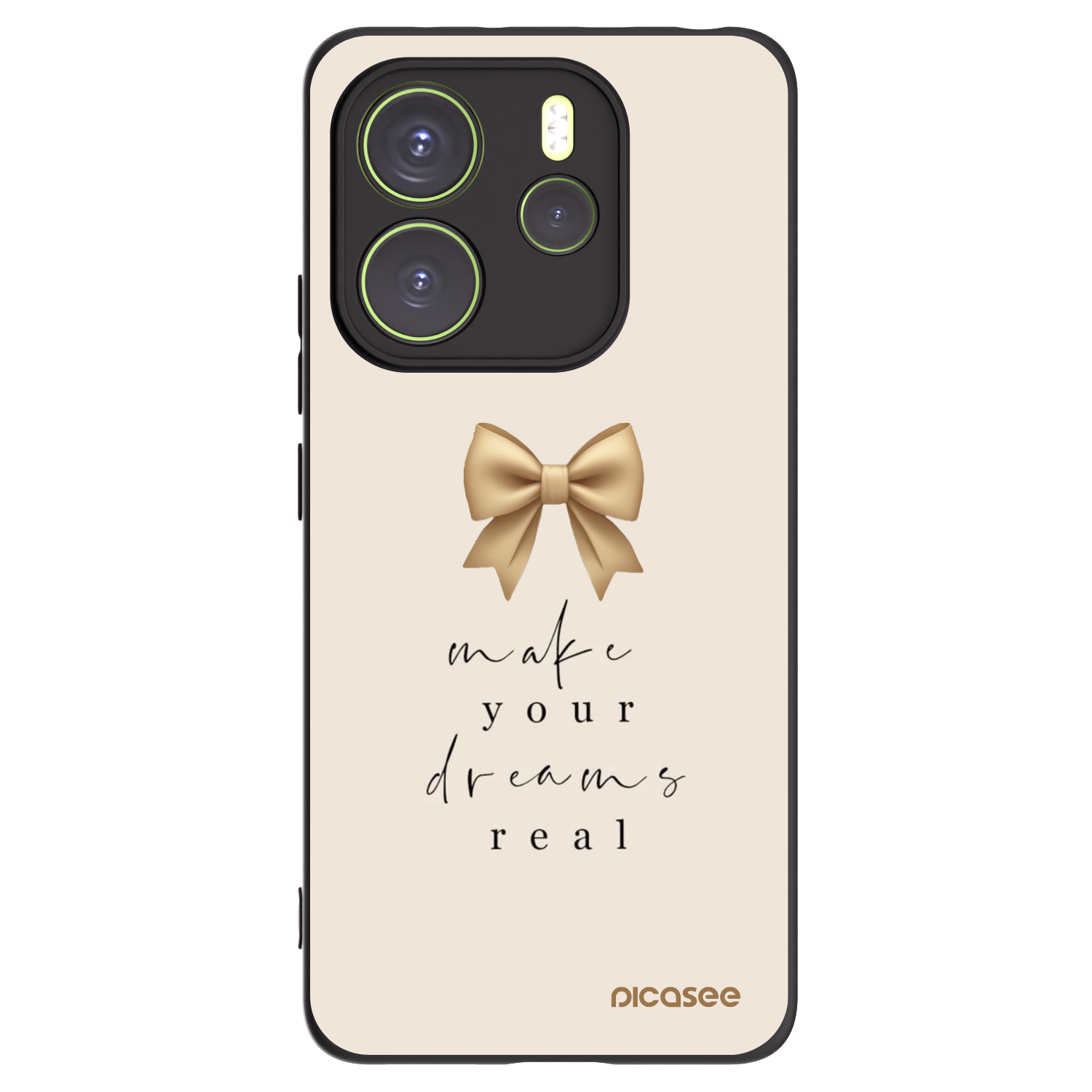 Picasee silikonski črni ovitek za Xiaomi Redmi Note 14 4G - Golden Dream