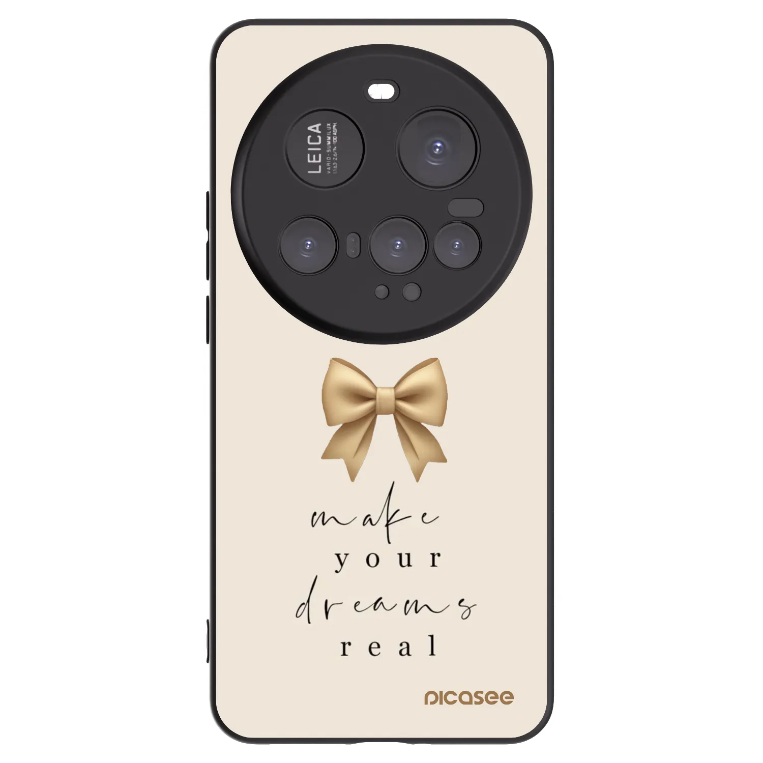 Picasee silikonski črni ovitek za Xiaomi 15 Ultra - Golden Dream