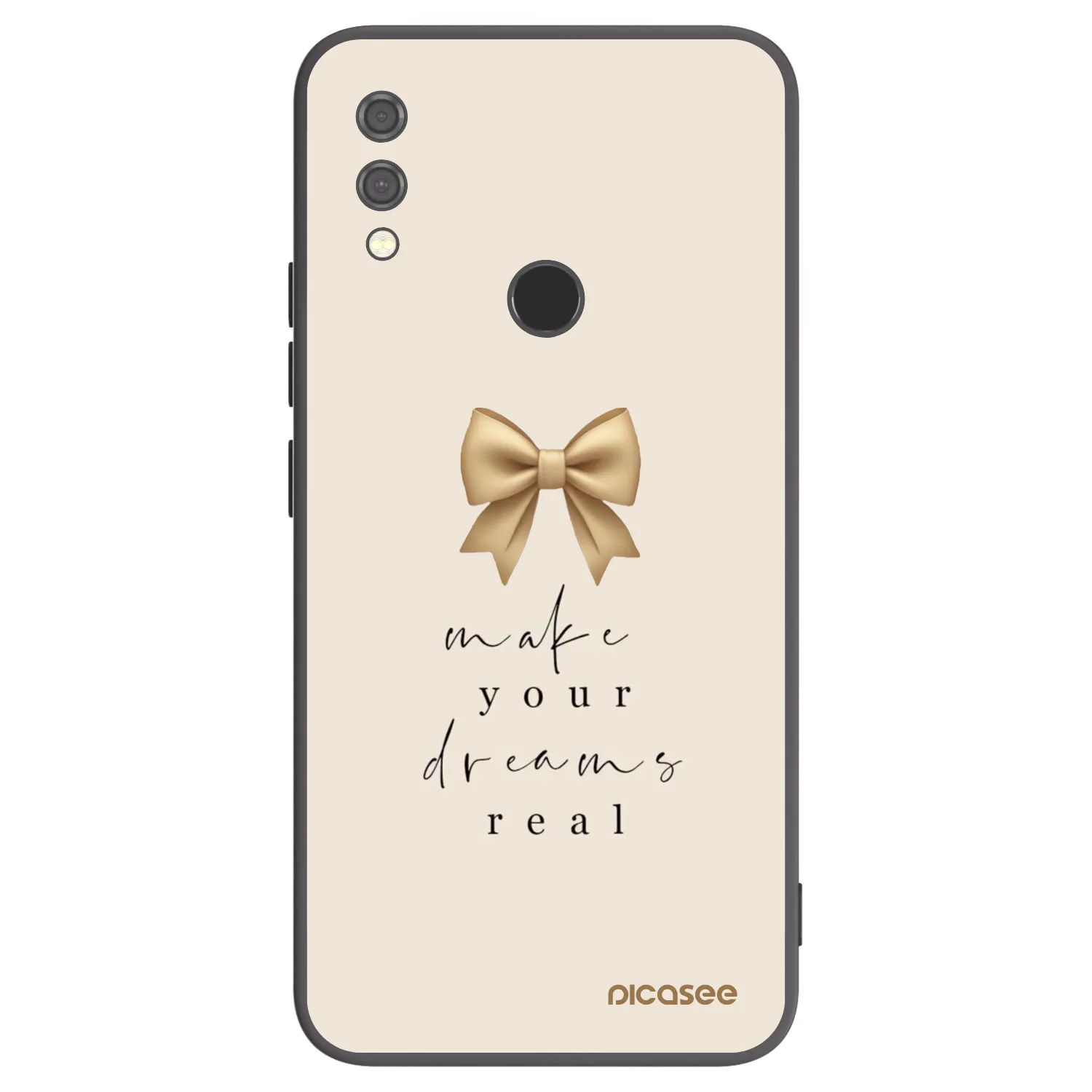 Picasee silikonski črni ovitek za Xiaomi Redmi Note 7 - Golden Dream