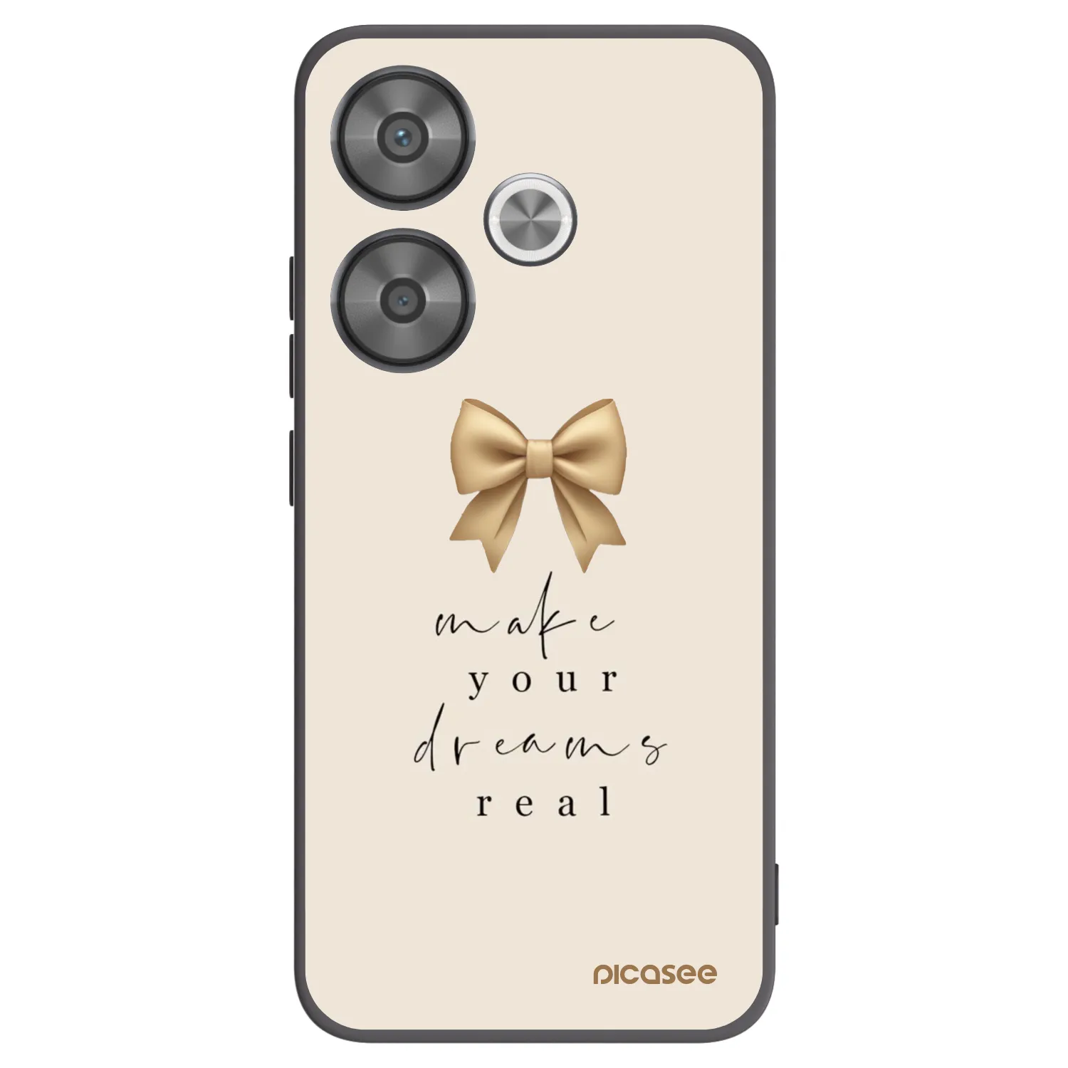 Picasee silikonski črni ovitek za Xiaomi Poco F6 - Golden Dream