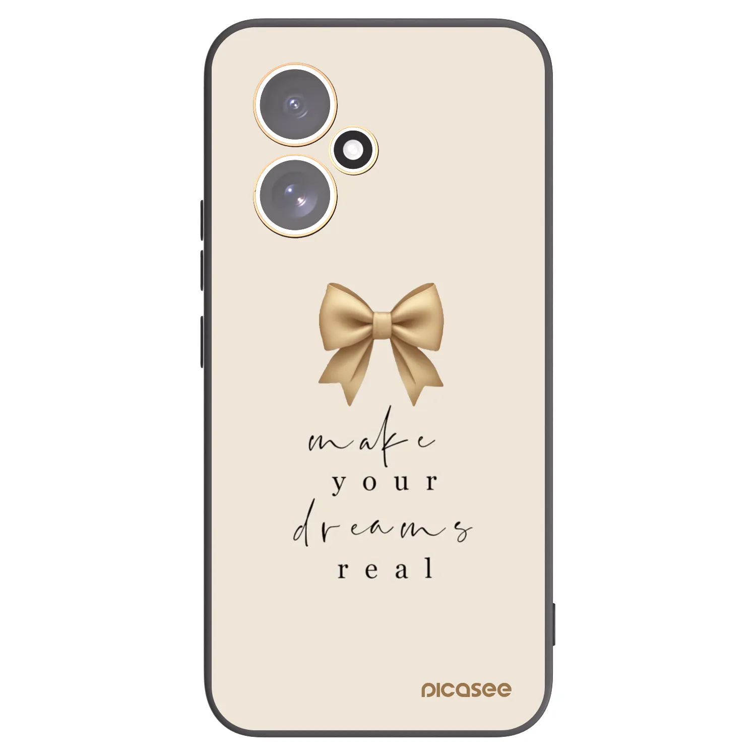 Picasee silikonski črni ovitek za Honor 400 5G - Golden Dream