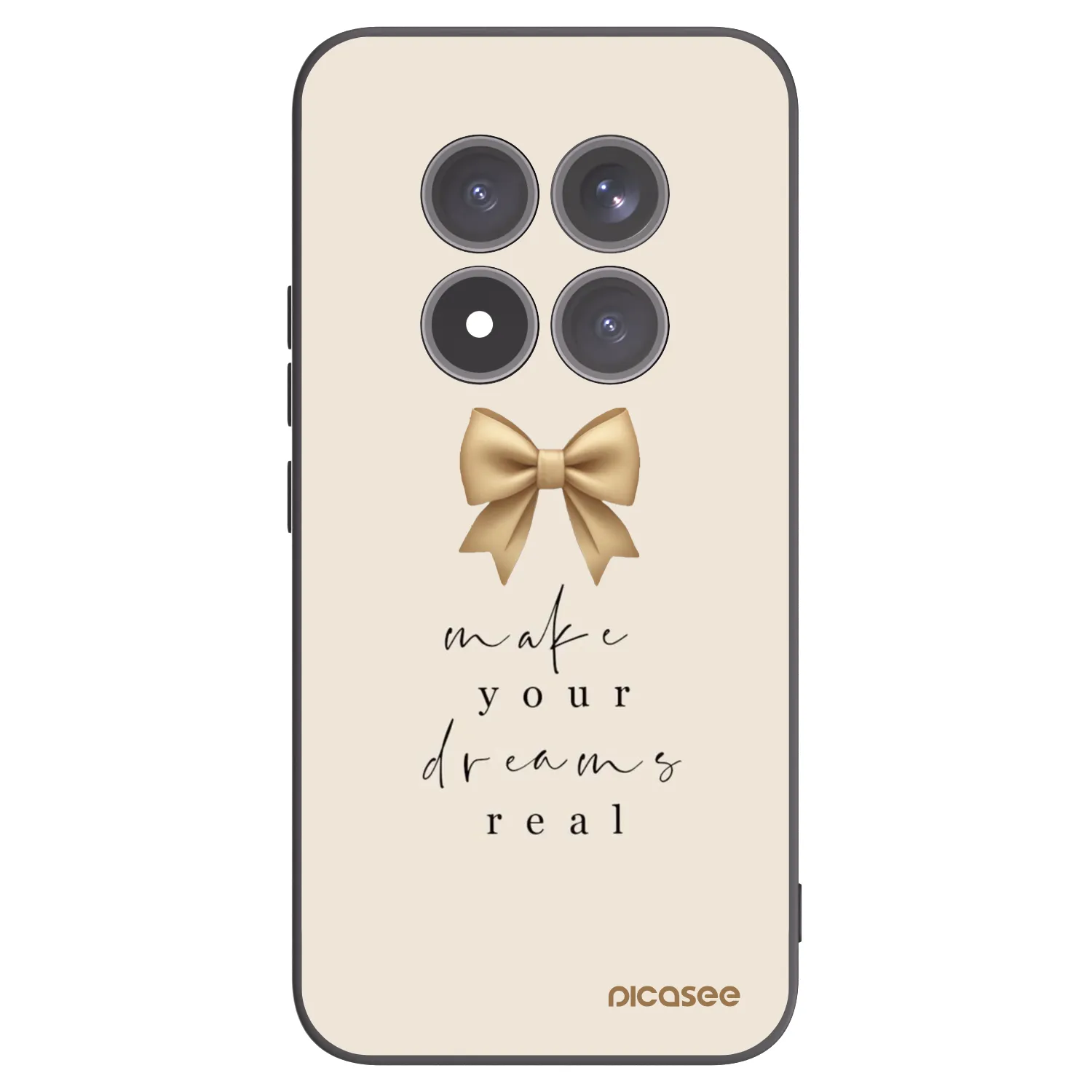 Picasee silikonski črni ovitek za Xiaomi Redmi Note 15 Pro+ - Golden Dream