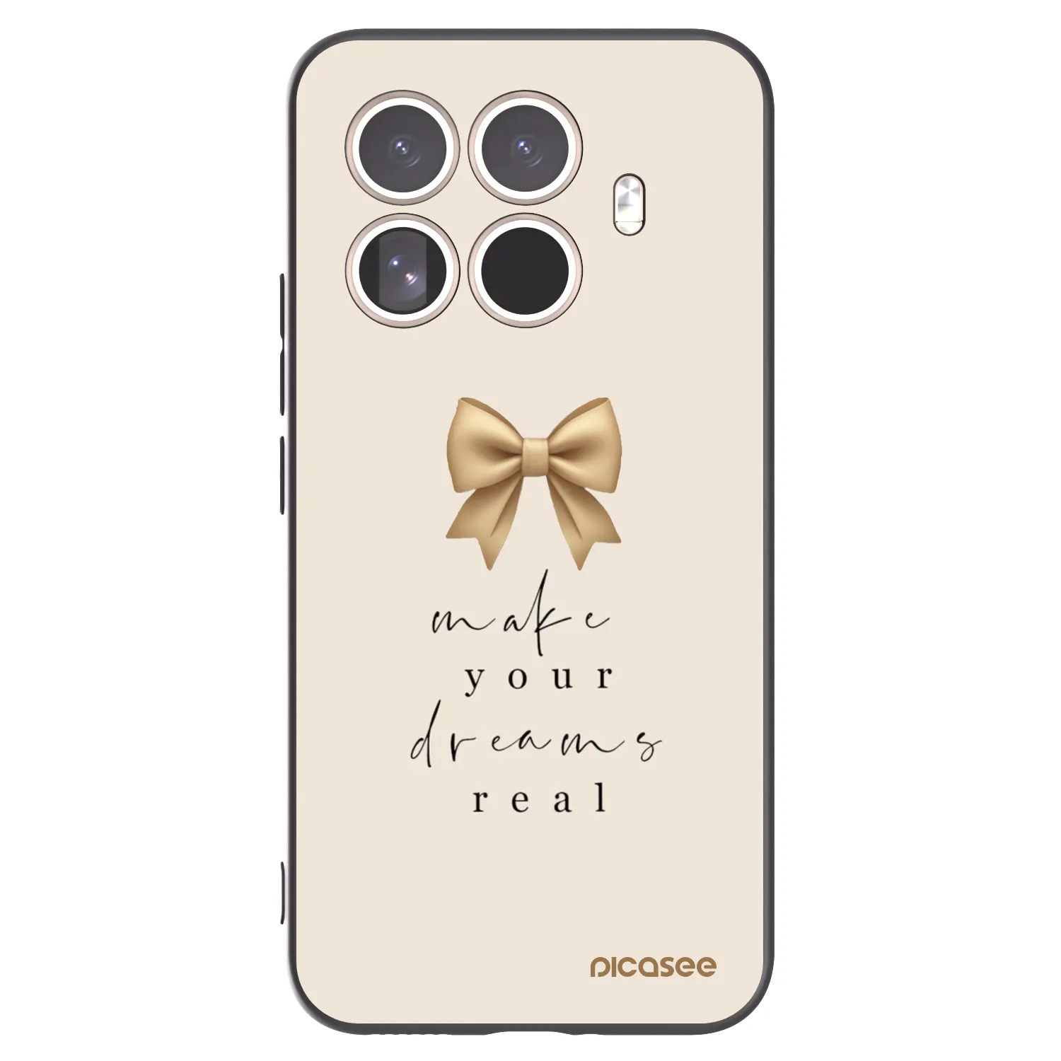 Picasee silikonski črni ovitek za Xiaomi 15T Pro - Golden Dream