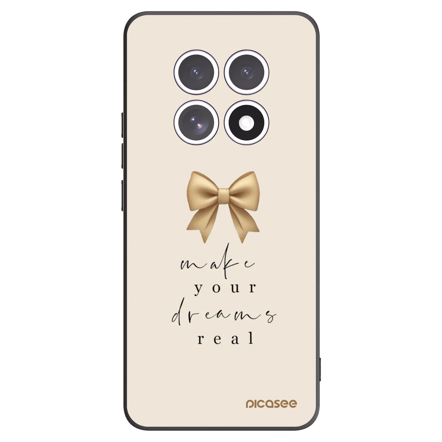 Picasee silikonski črni ovitek za Xiaomi Redmi Note 15 - Golden Dream