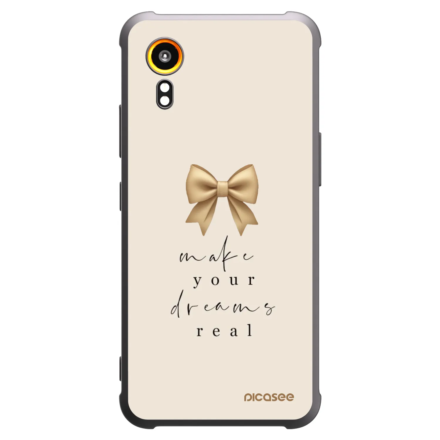 Picasee silikonski črni ovitek za Samsung Galaxy Xcover 7 - Golden Dream