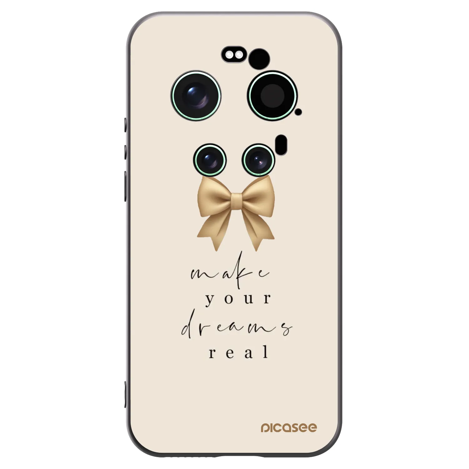 Picasee silikonski črni ovitek za Xiaomi 17 Ultra - Golden Dream