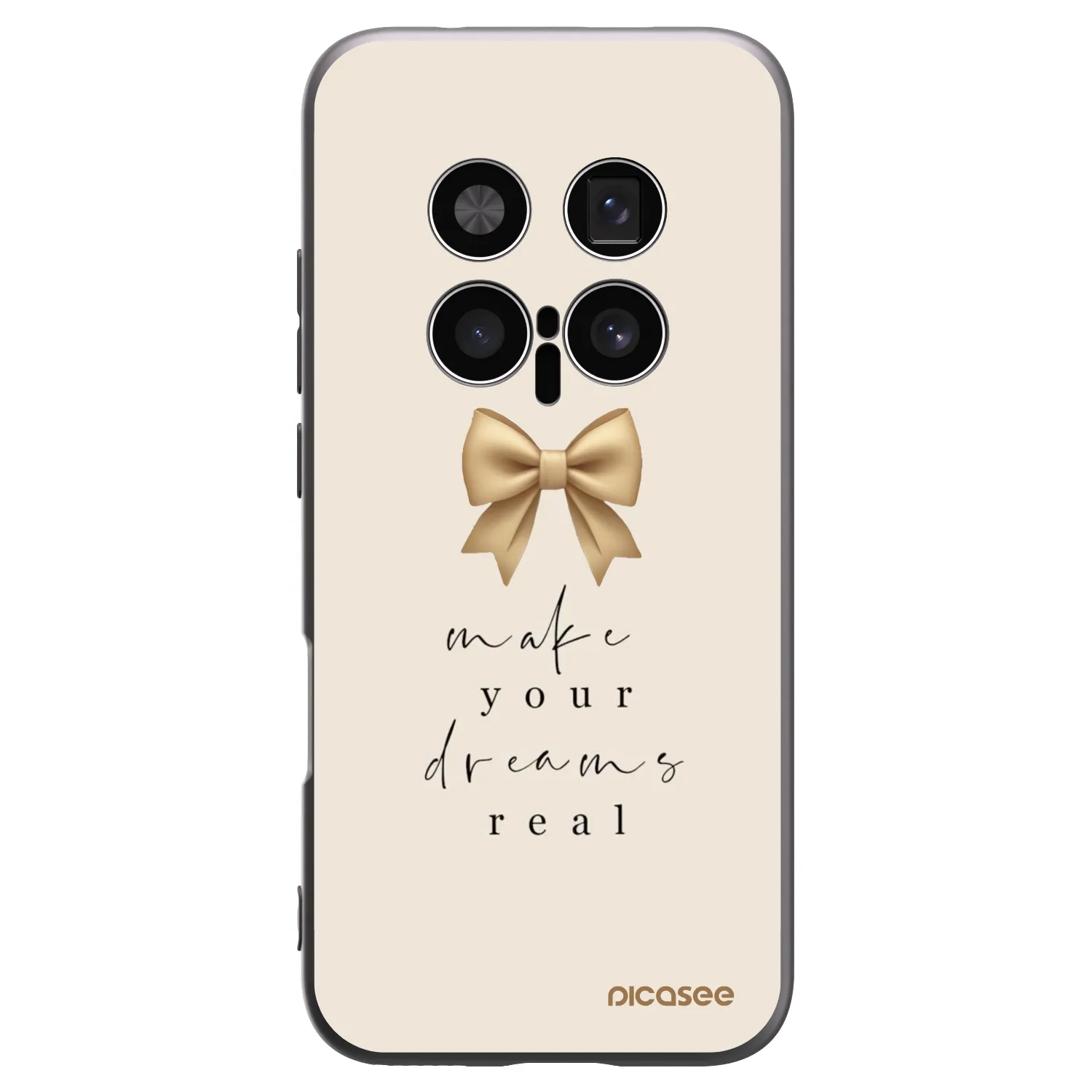 Picasee silikonski črni ovitek za Honor Magic8 Pro 5G - Golden Dream