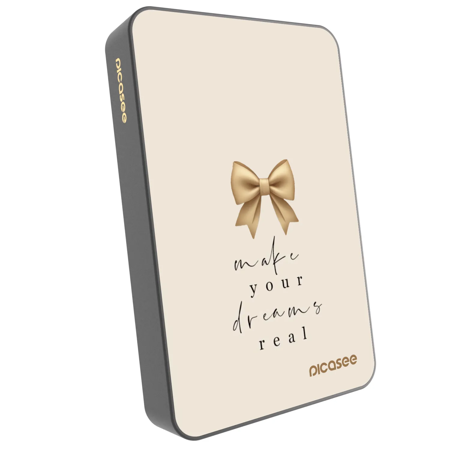 Picasee Prenosna baterija z MagSafe 10 000 mAh Siva - Golden Dream
