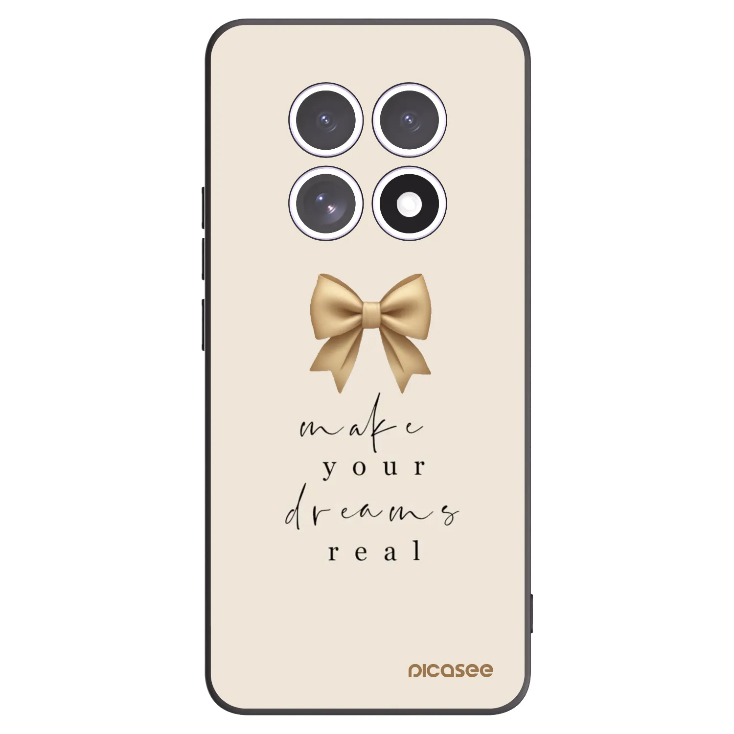 Picasee silikonski črni ovitek za Xiaomi Redmi Note 15 5G - Golden Dream