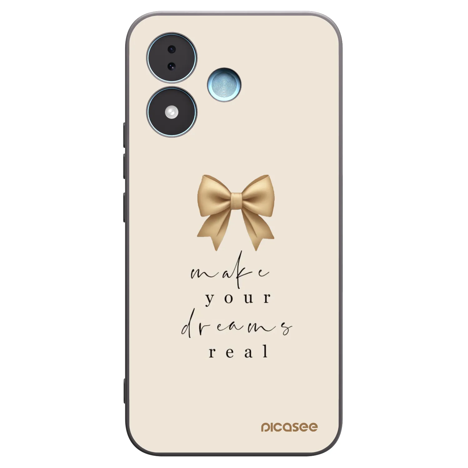Picasee silikonski črni ovitek za Xiaomi Redmi Note 17 5G - Golden Dream