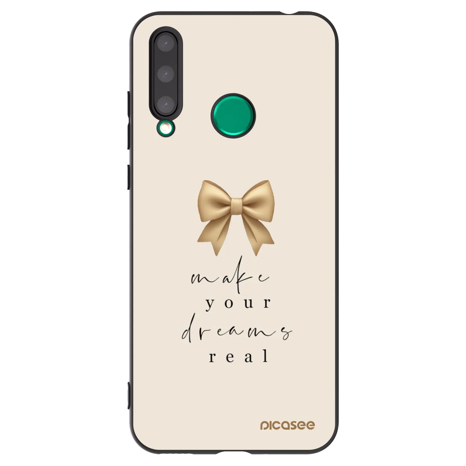Picasee silikonski črni ovitek za Honor 20 Lite - Golden Dream