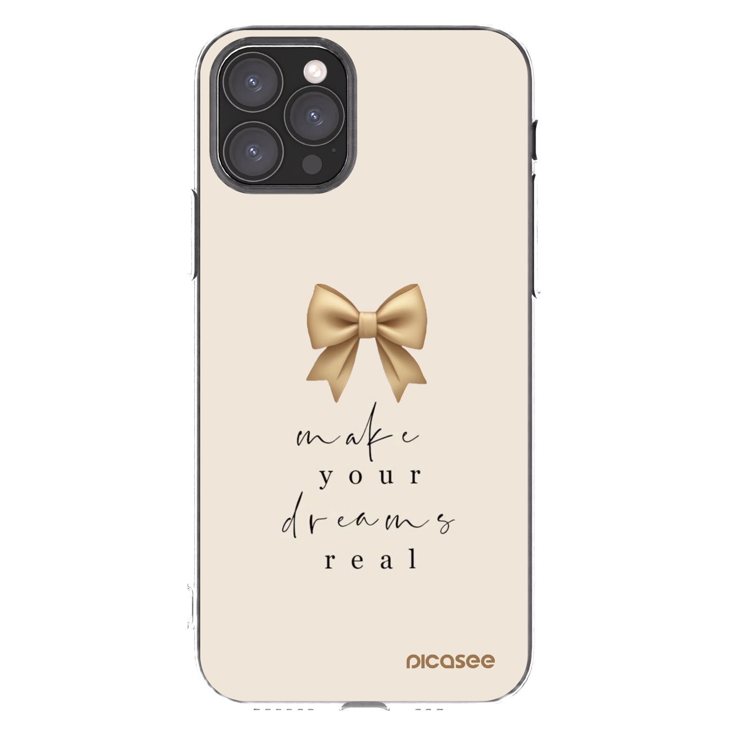 Picasee silikonski prozorni ovitek za Apple iPhone 11 Pro - Golden Dream