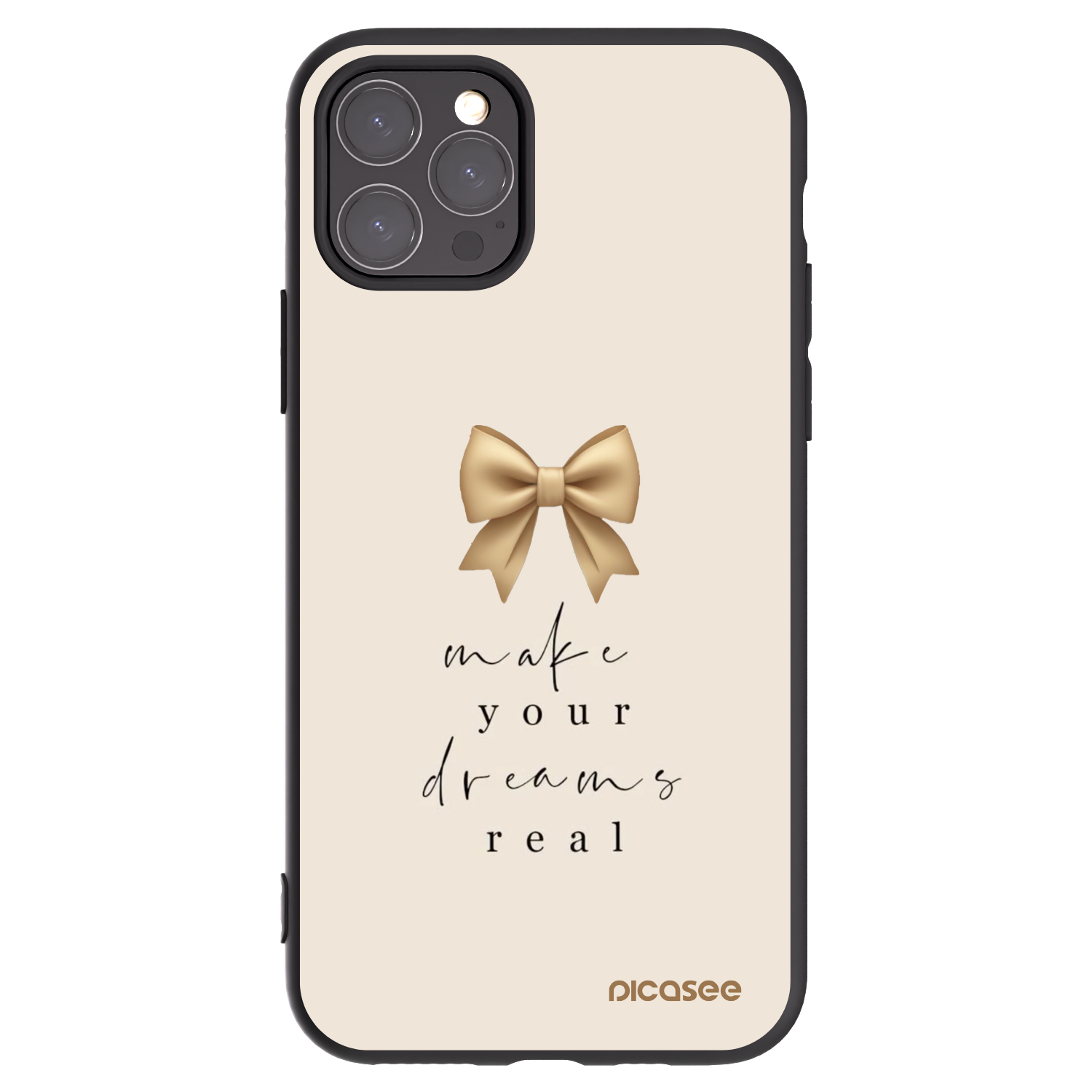 Picasee silikonski črni ovitek za Apple iPhone 11 Pro - Golden Dream