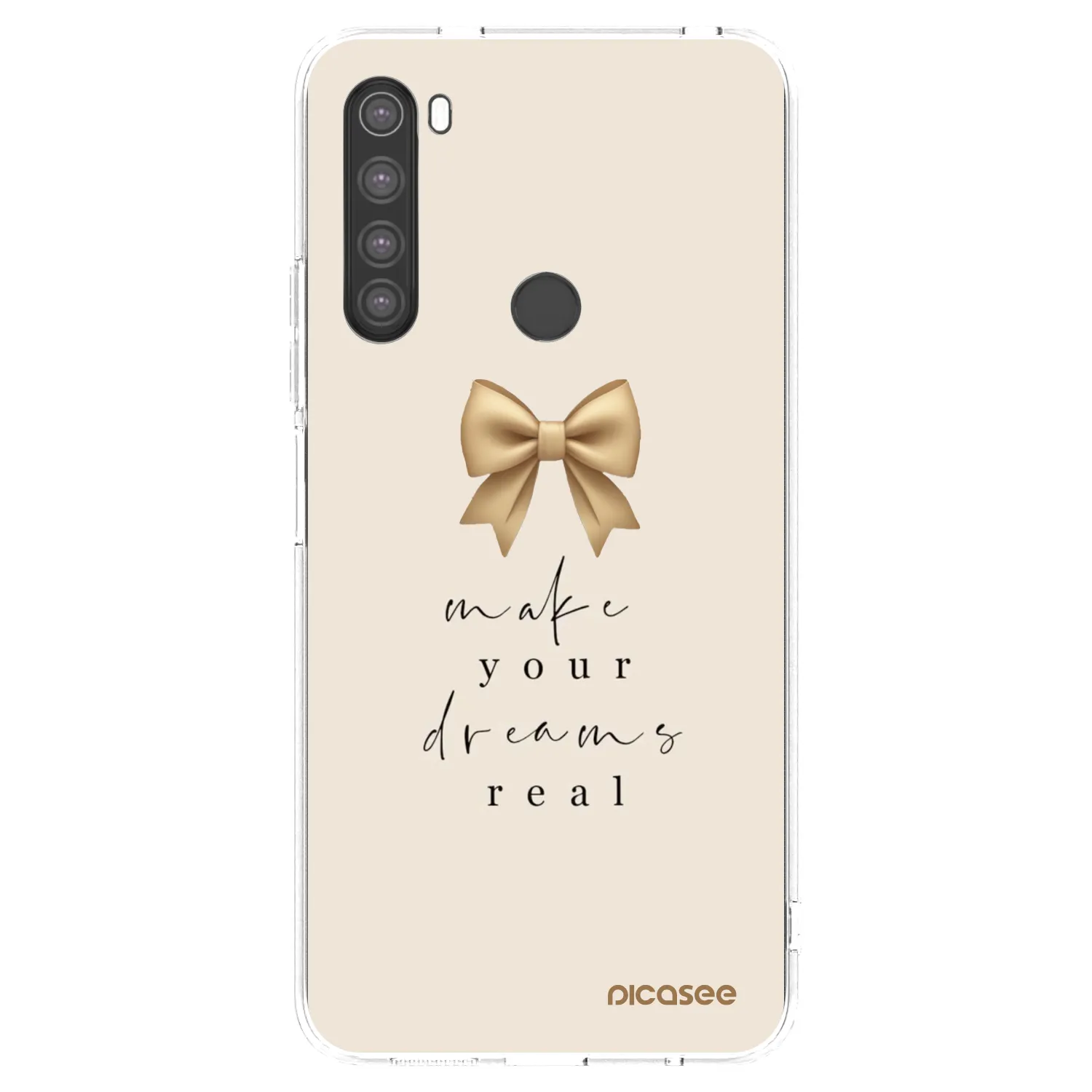 Picasee silikonski prozorni ovitek za Xiaomi Redmi Note 8 - Golden Dream