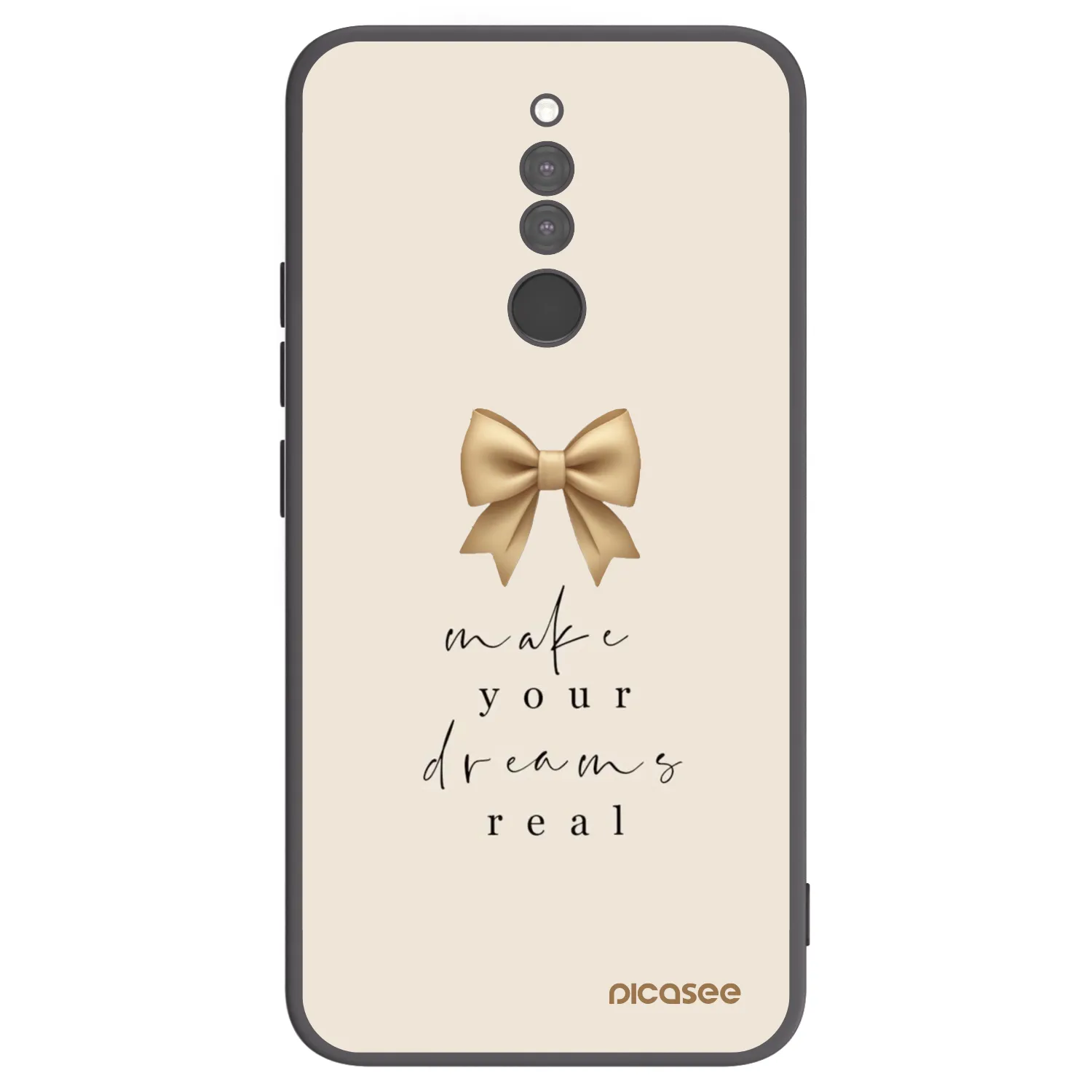 Picasee silikonski črni ovitek za Xiaomi Redmi 8 - Golden Dream