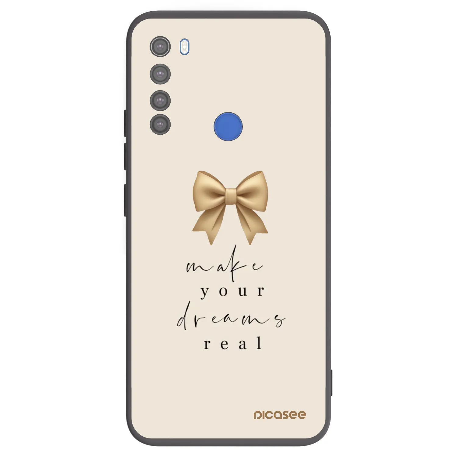Picasee silikonski črni ovitek za Xiaomi Redmi Note 8T - Golden Dream
