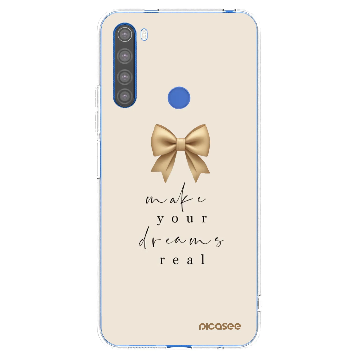 Picasee silikonski prozorni ovitek za Xiaomi Redmi Note 8T - Golden Dream