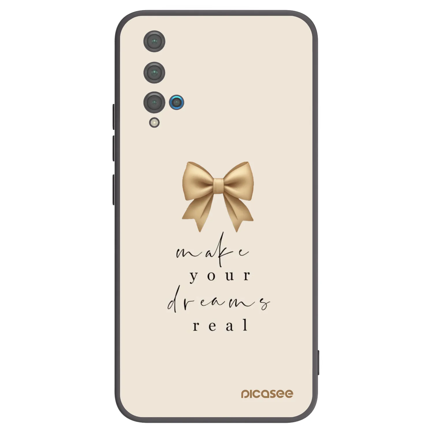 Picasee silikonski črni ovitek za Huawei Nova 5T - Golden Dream