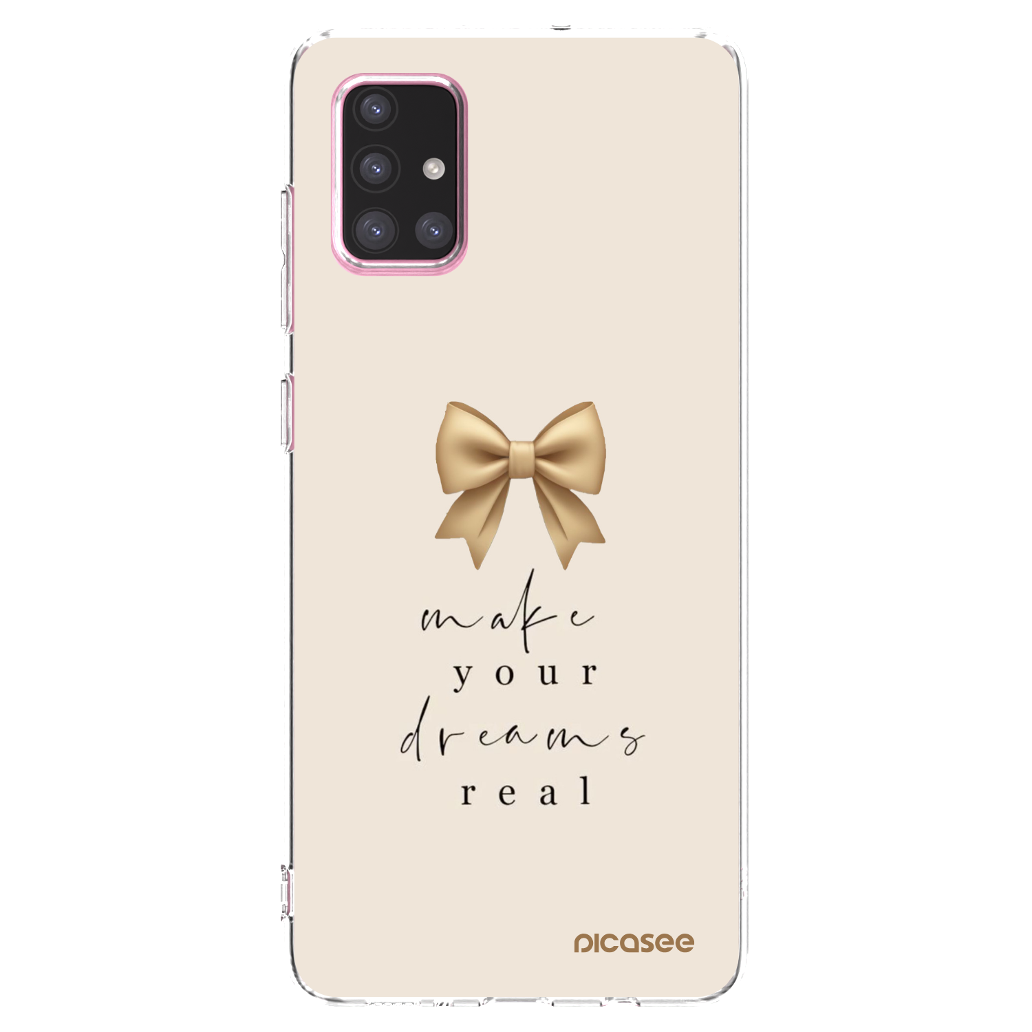 Picasee silikonski prozorni ovitek za Samsung Galaxy A71 A715F - Golden Dream