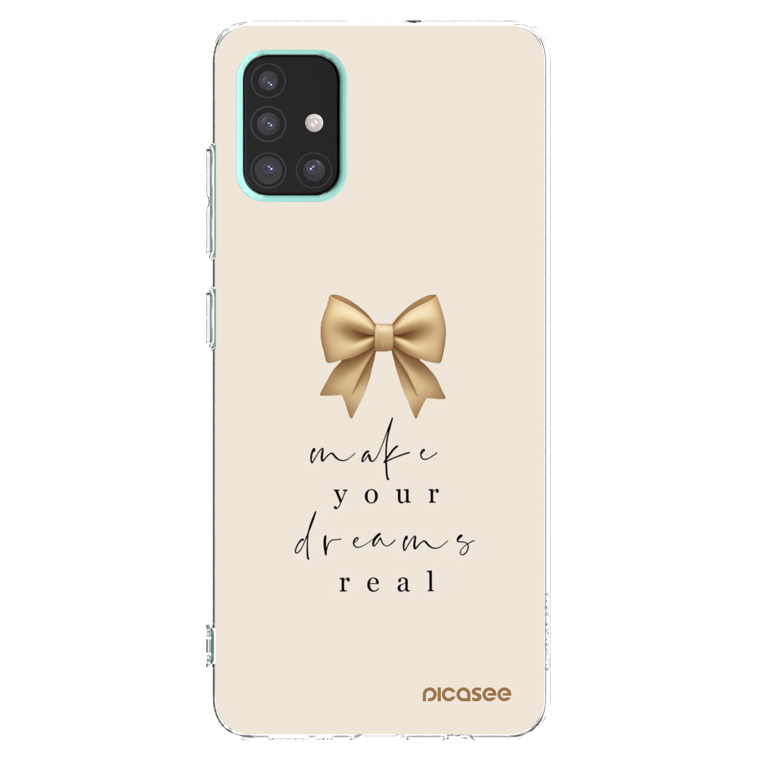 Picasee silikonski prozorni ovitek za Samsung Galaxy A51 A515F - Golden Dream