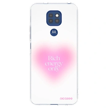 Picasee silikonski prozorni ovitek za Motorola Moto G9 Play - Rich Energy