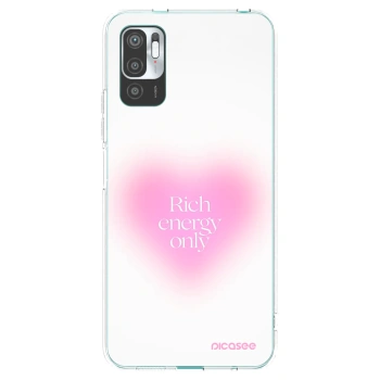 Picasee silikonski prozorni ovitek za Xiaomi Redmi Note 10 5G - Rich Energy