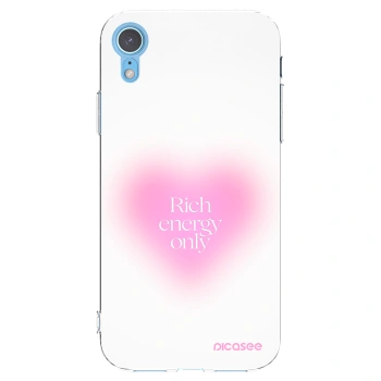 Picasee silikonski prozorni ovitek za Apple iPhone XR - Rich Energy