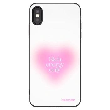 Picasee silikonski črni ovitek za Apple iPhone XS Max - Rich Energy