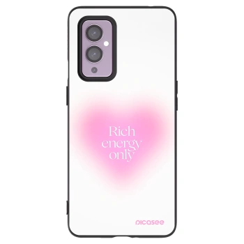 Picasee silikonski črni ovitek za OnePlus 9 - Rich Energy