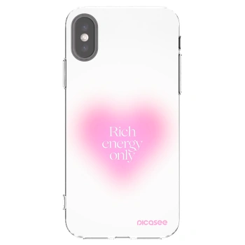 Picasee silikonski prozorni ovitek za Apple iPhone X/XS - Rich Energy
