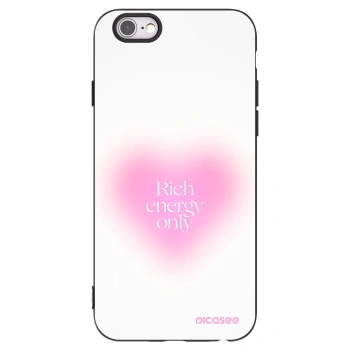 Picasee silikonski črni ovitek za Apple iPhone 6/6S - Rich Energy