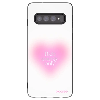 Picasee silikonski črni ovitek za Samsung Galaxy S10 G973 - Rich Energy