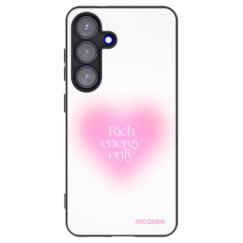 Picasee silikonski črni ovitek za Samsung Galaxy S25 5G - Rich Energy