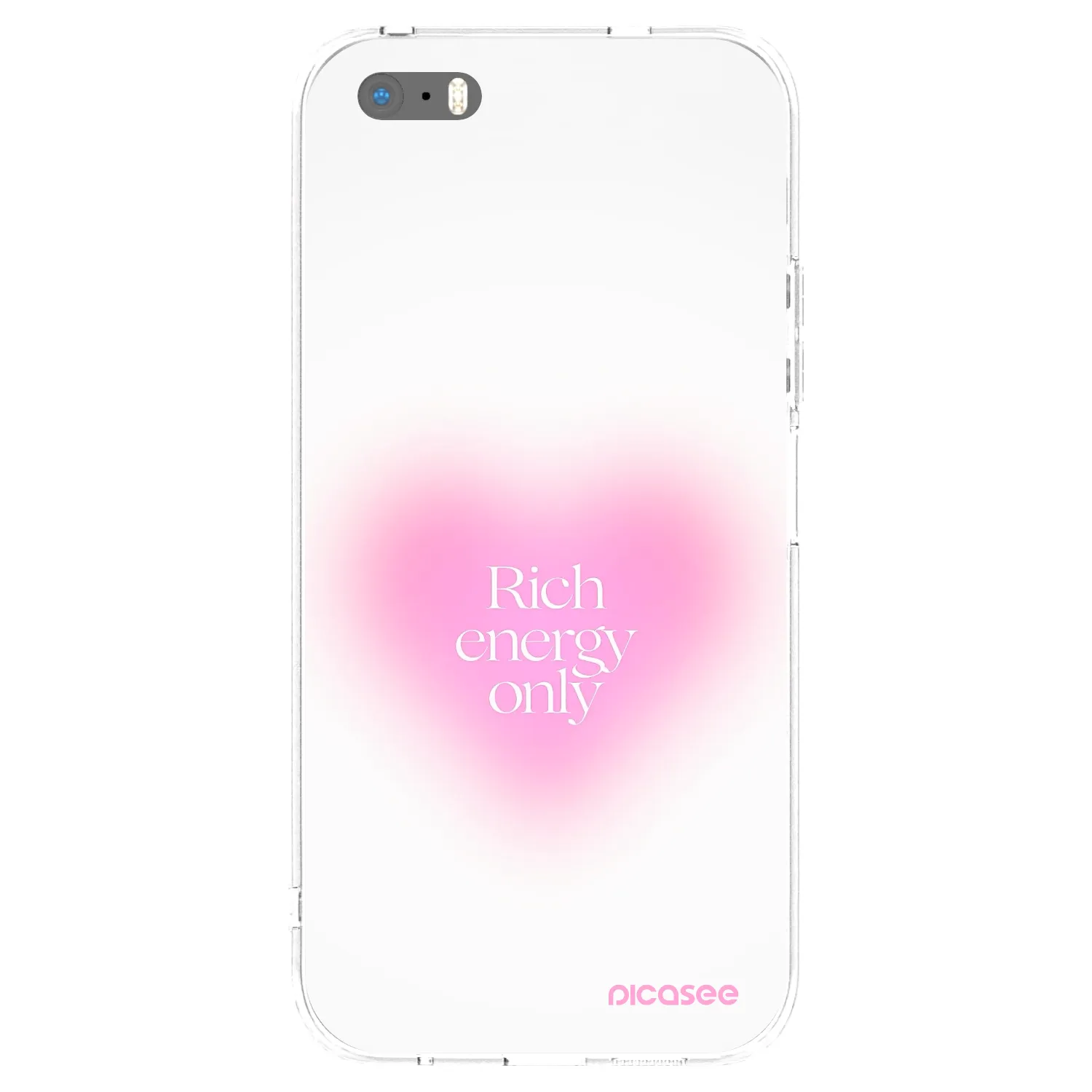 Picasee silikonski prozorni ovitek za Apple iPhone 5/5S/SE - Rich Energy