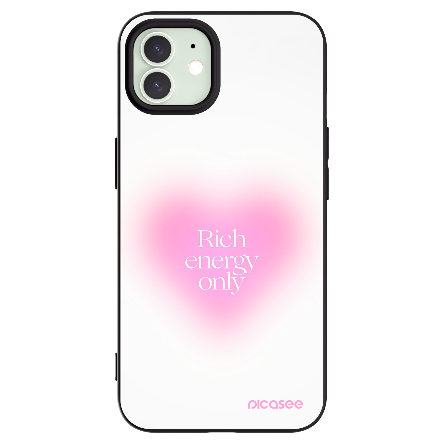 Picasee silikonski črni ovitek za Apple iPhone 12 - Rich Energy