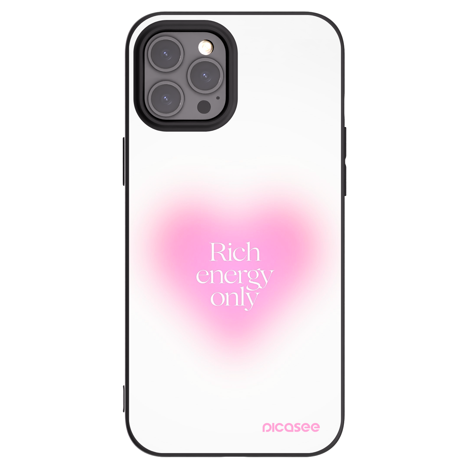 Picasee silikonski črni ovitek za Apple iPhone 12 Pro Max - Rich Energy