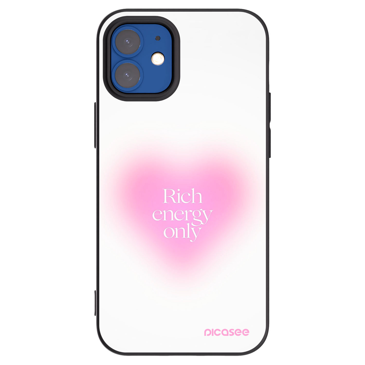 Picasee silikonski črni ovitek za Apple iPhone 12 mini - Rich Energy